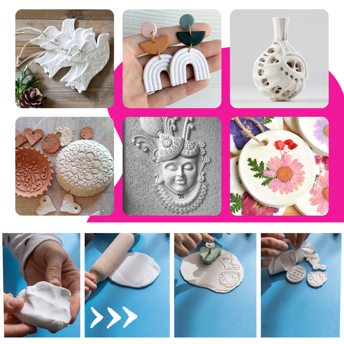 Air Dry Clay White 500 Grams