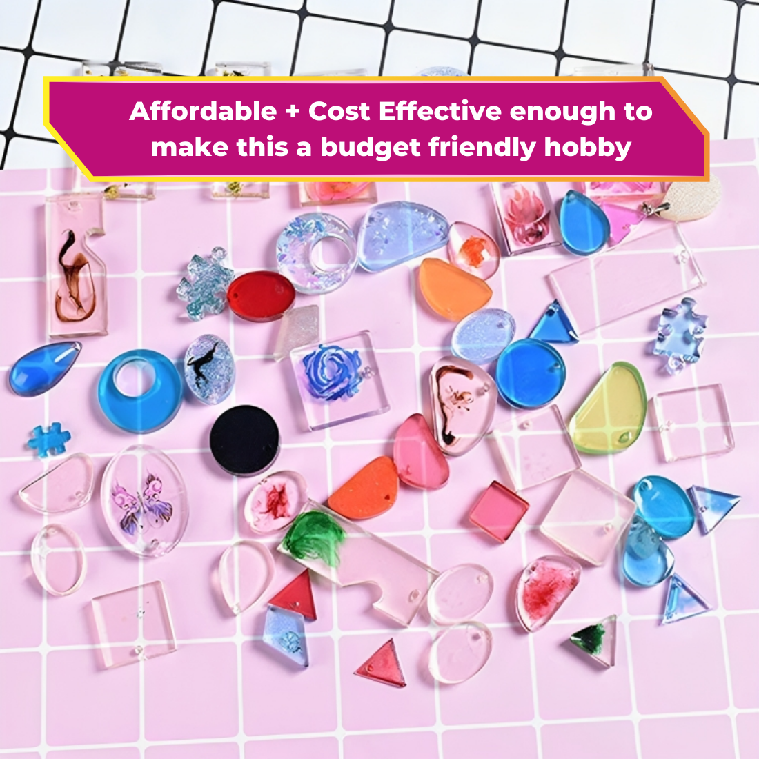 Resin Art Keychain Making Kit