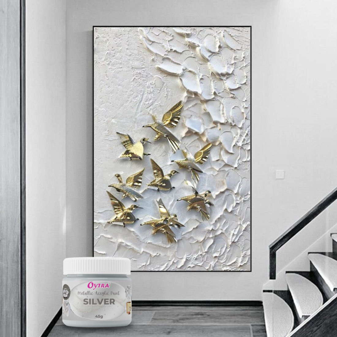 45 ml Silver Metallic Acrylic Color Paint