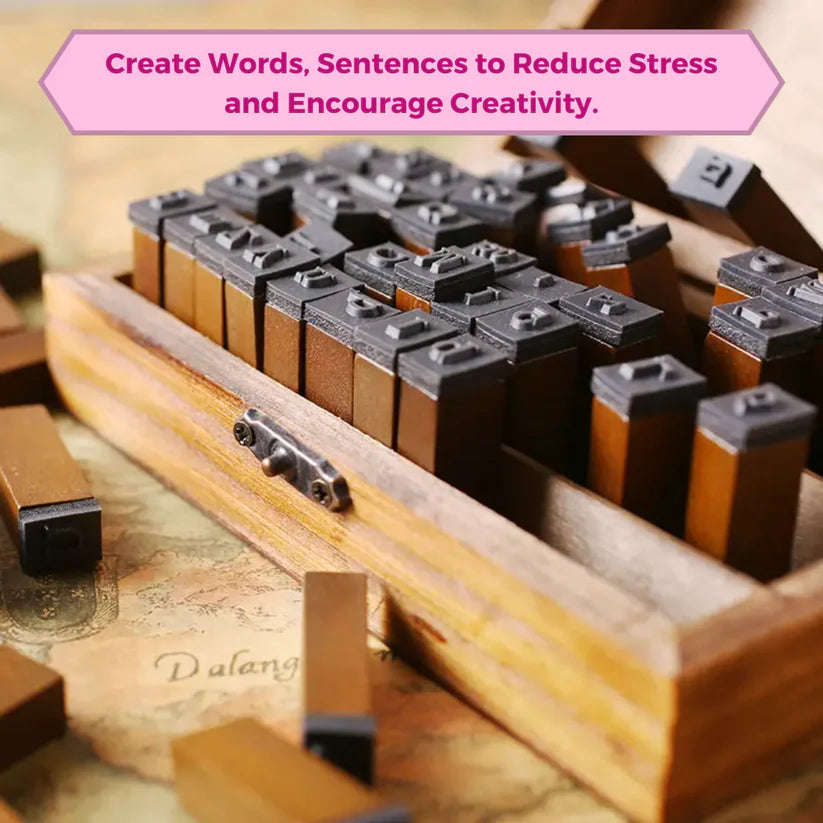Alphabet Stamp Wooden Combo Small and Capital Letters