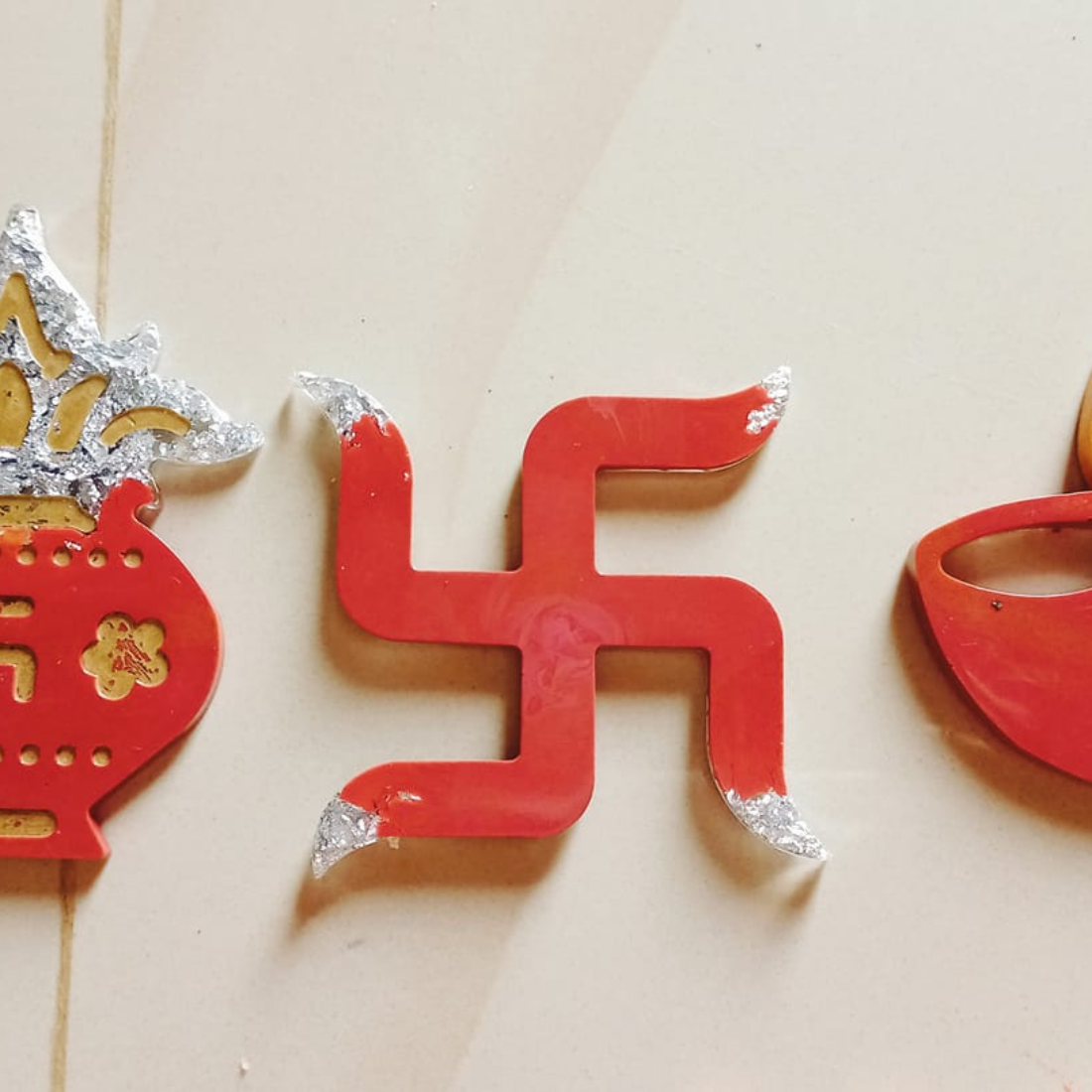 Resin Art Kit for Kalash Swastik Diya Making DIY Set Combo
