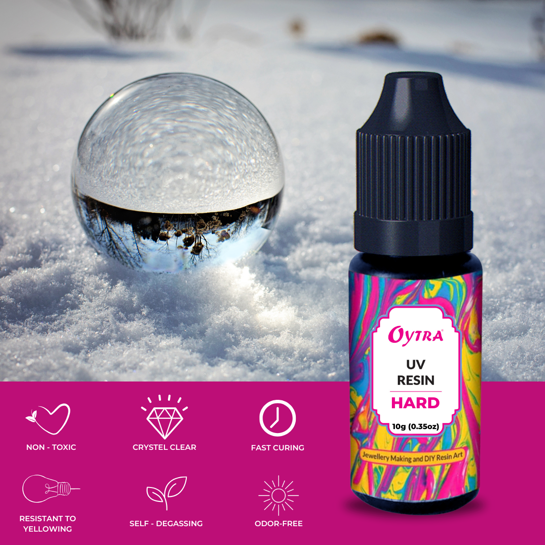 10 Grams x 3 UV Resin Hard for DIY Jewelry Craft