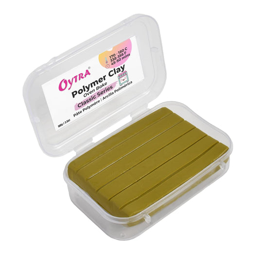 Polymer Clay Oven Bake 100 Gram (Olive Green)