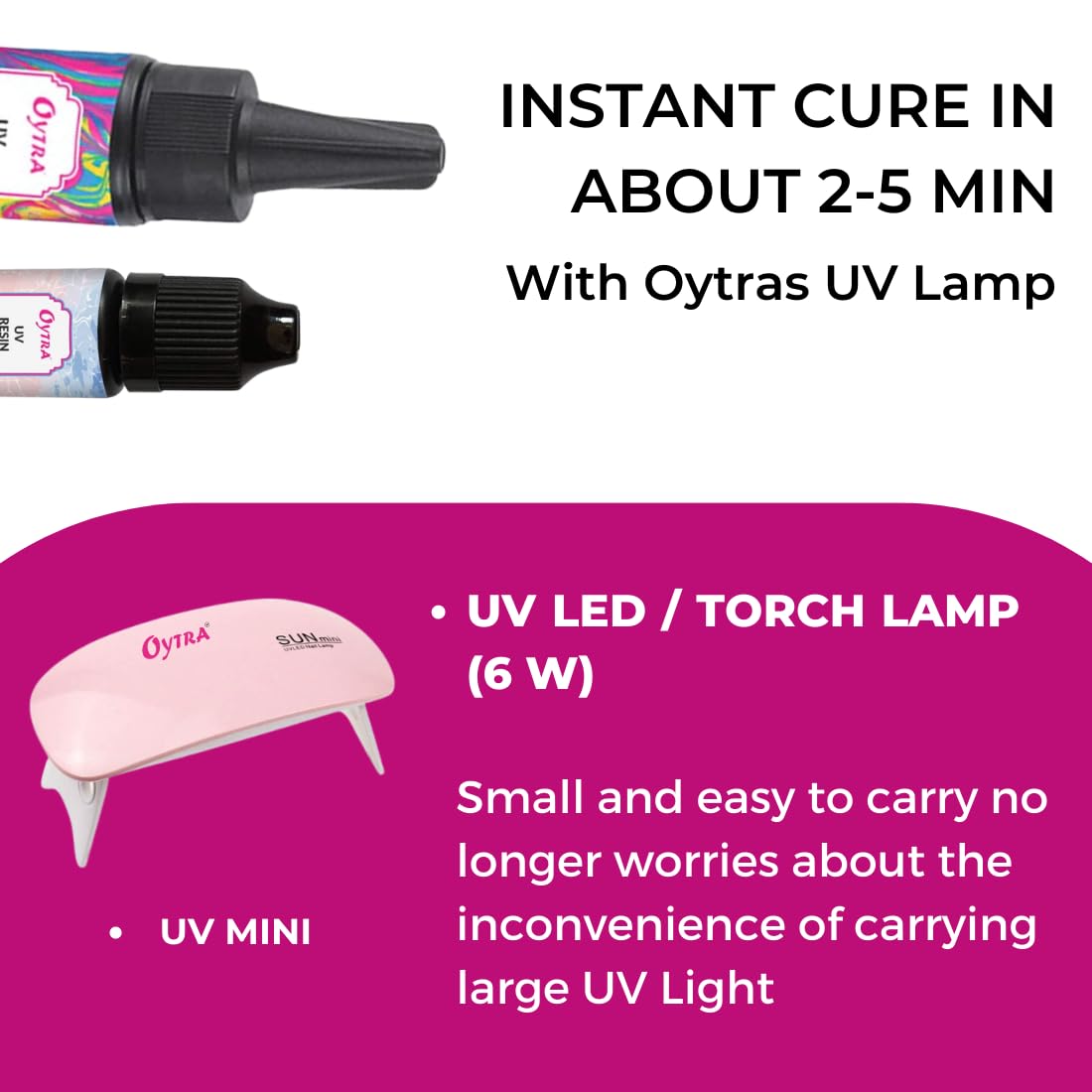 Oytra UV Resin Hard Soft Combo with Lamp