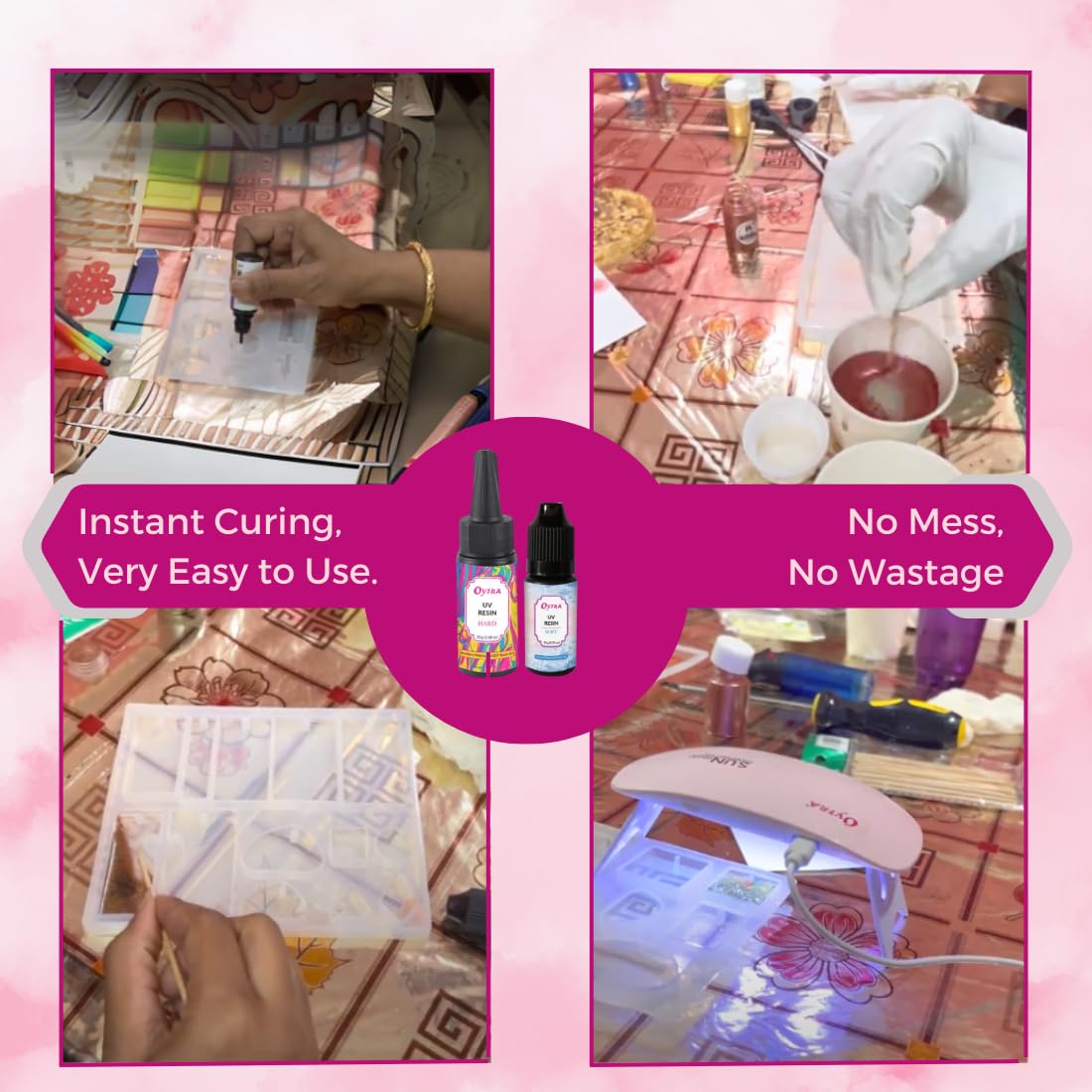 Oytra UV Resin Hard Soft Combo with Lamp