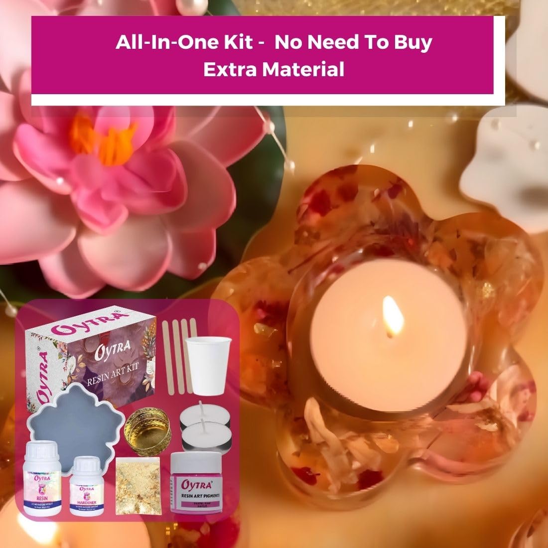 Resin Art Kit Combo - Home Decor Making ( RESINKIT-28 )