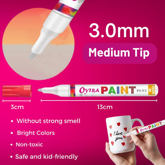 Paint Permanent Marker Pen Set of 5