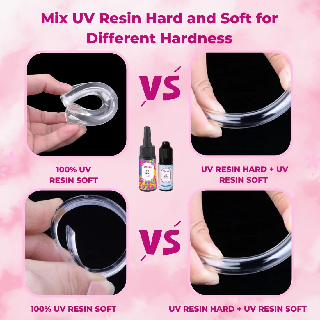 Oytra UV Resin Hard Soft Combo with Lamp