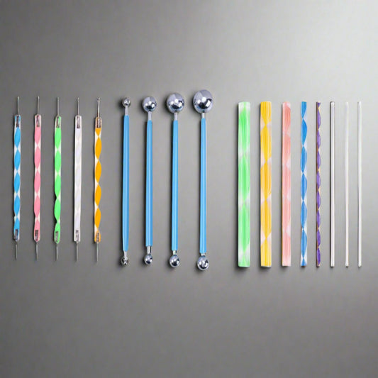 17 Ball and Acrylic Dotting Tools Set
