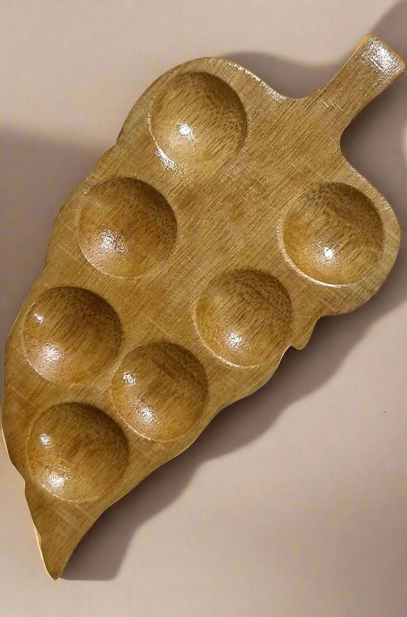 Oytra Mini Wooden Palette Leaf Designer for Painting