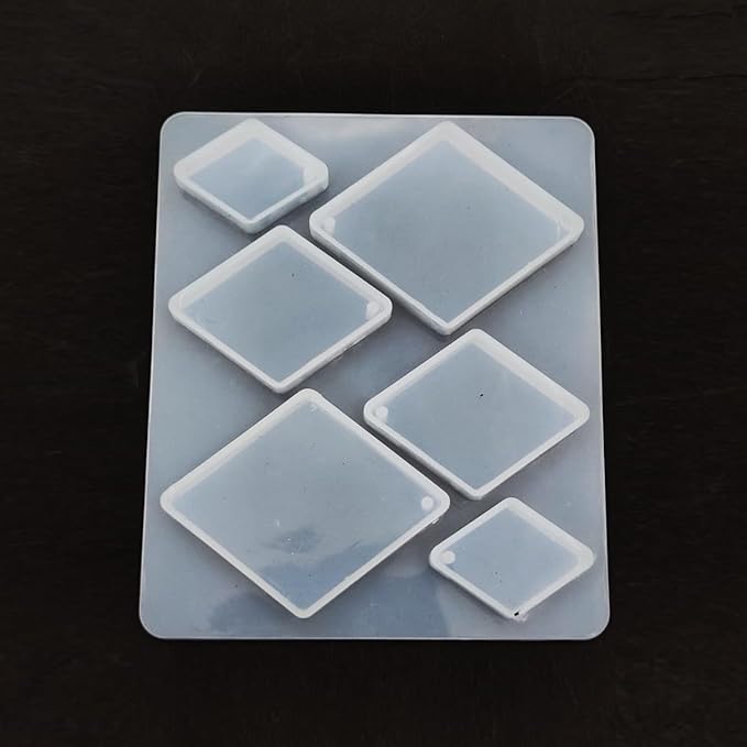 6 Cavity Rhombus Shape Resin Mould
