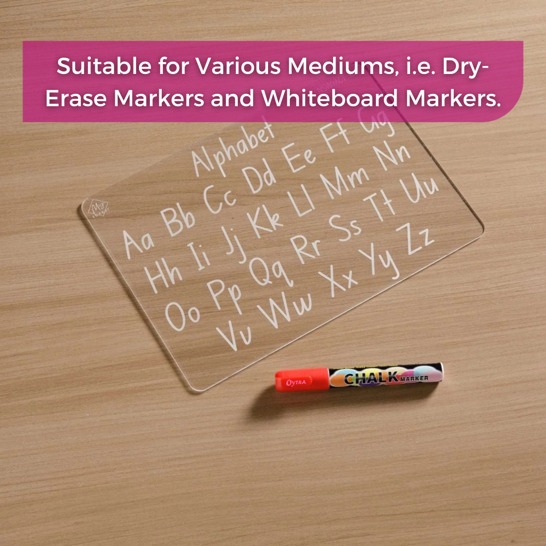 Vibrant Chalk Pens & Acrylic Sheet Set