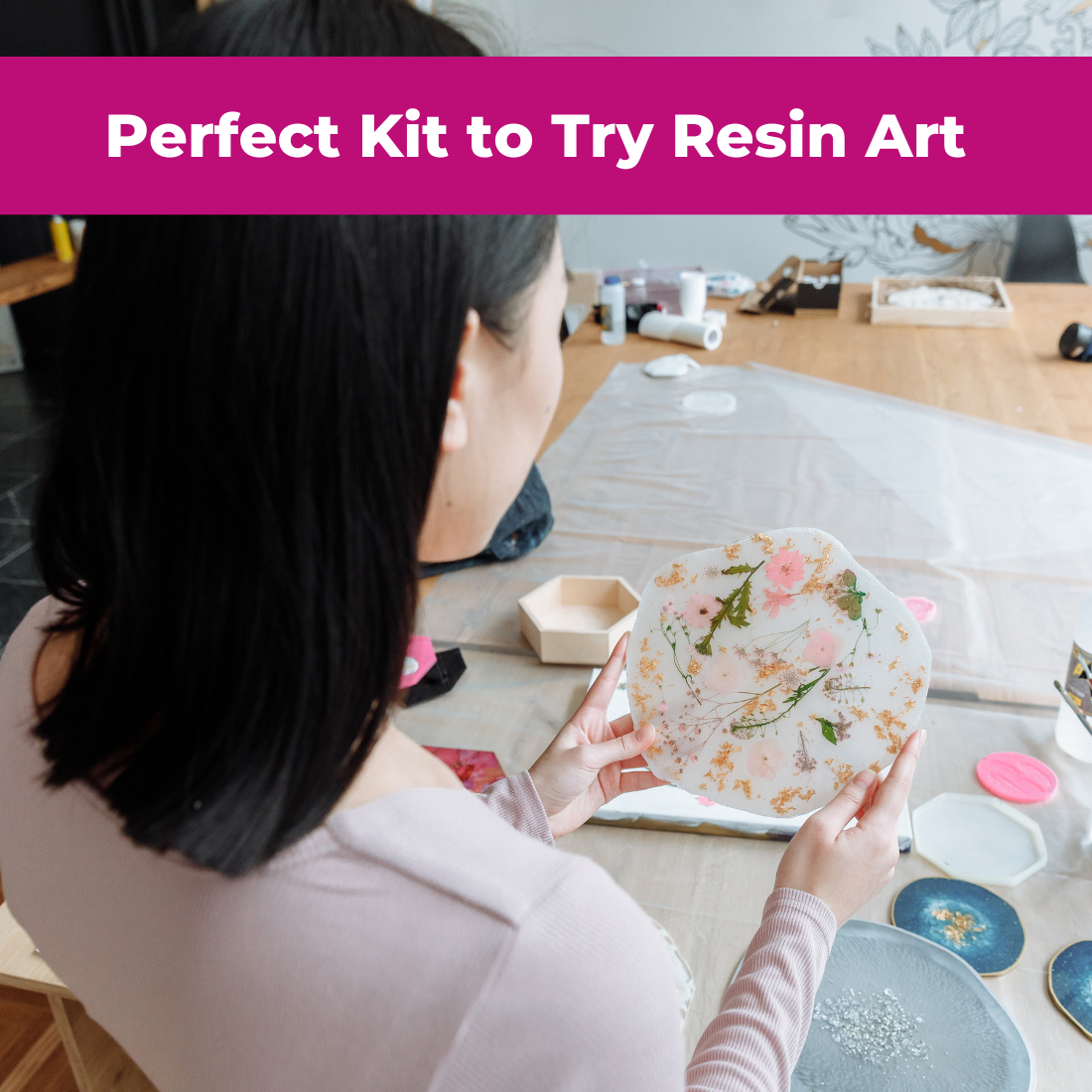 Resin Art Coaster Making Kit
