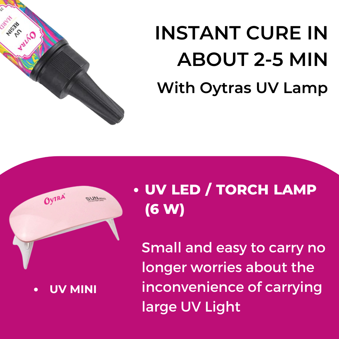 10 Grams UV Resin Hard and UV Lamp Combo