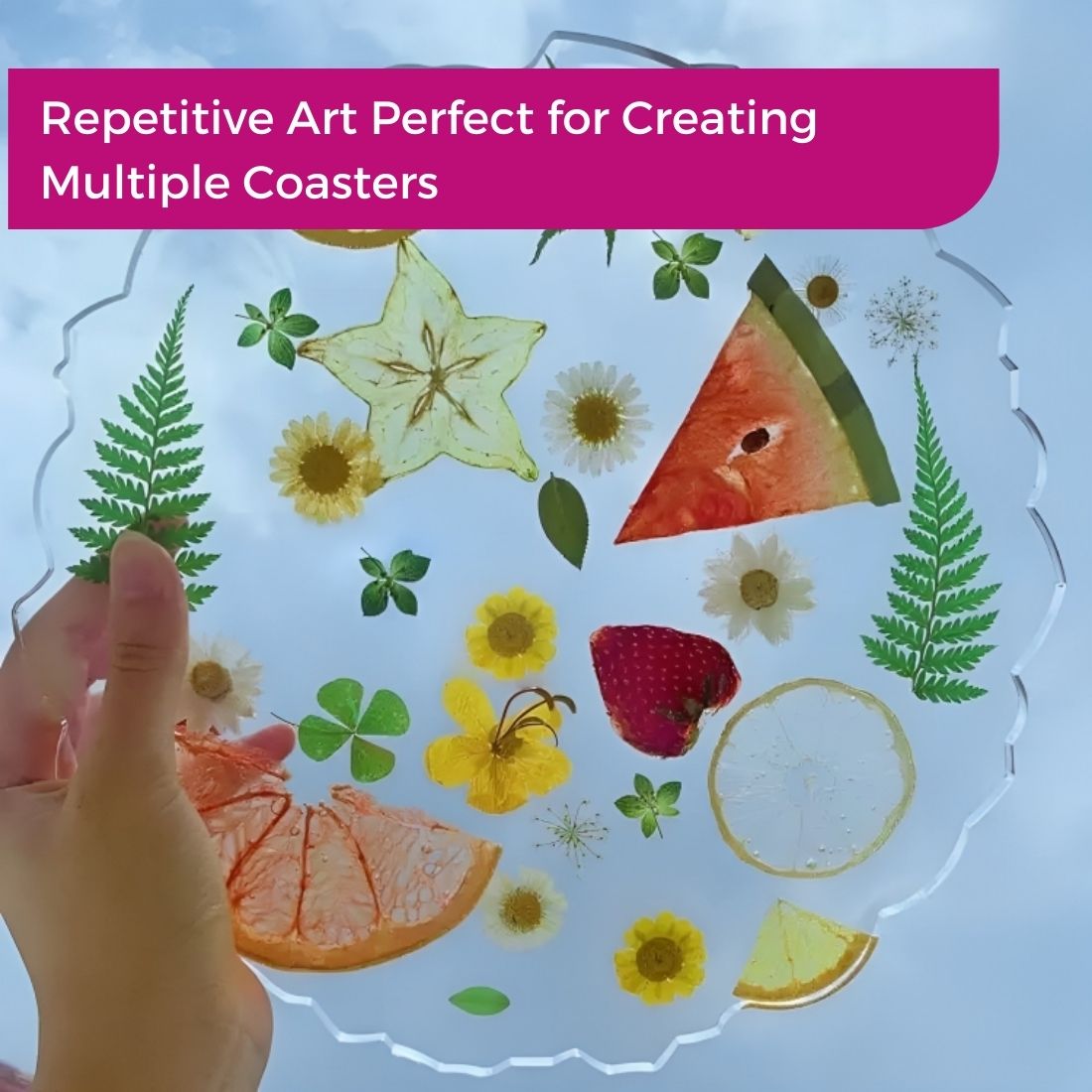 Art Resin Kit & Agate Mould Combo for Coaster Making (RESINKIT-07)