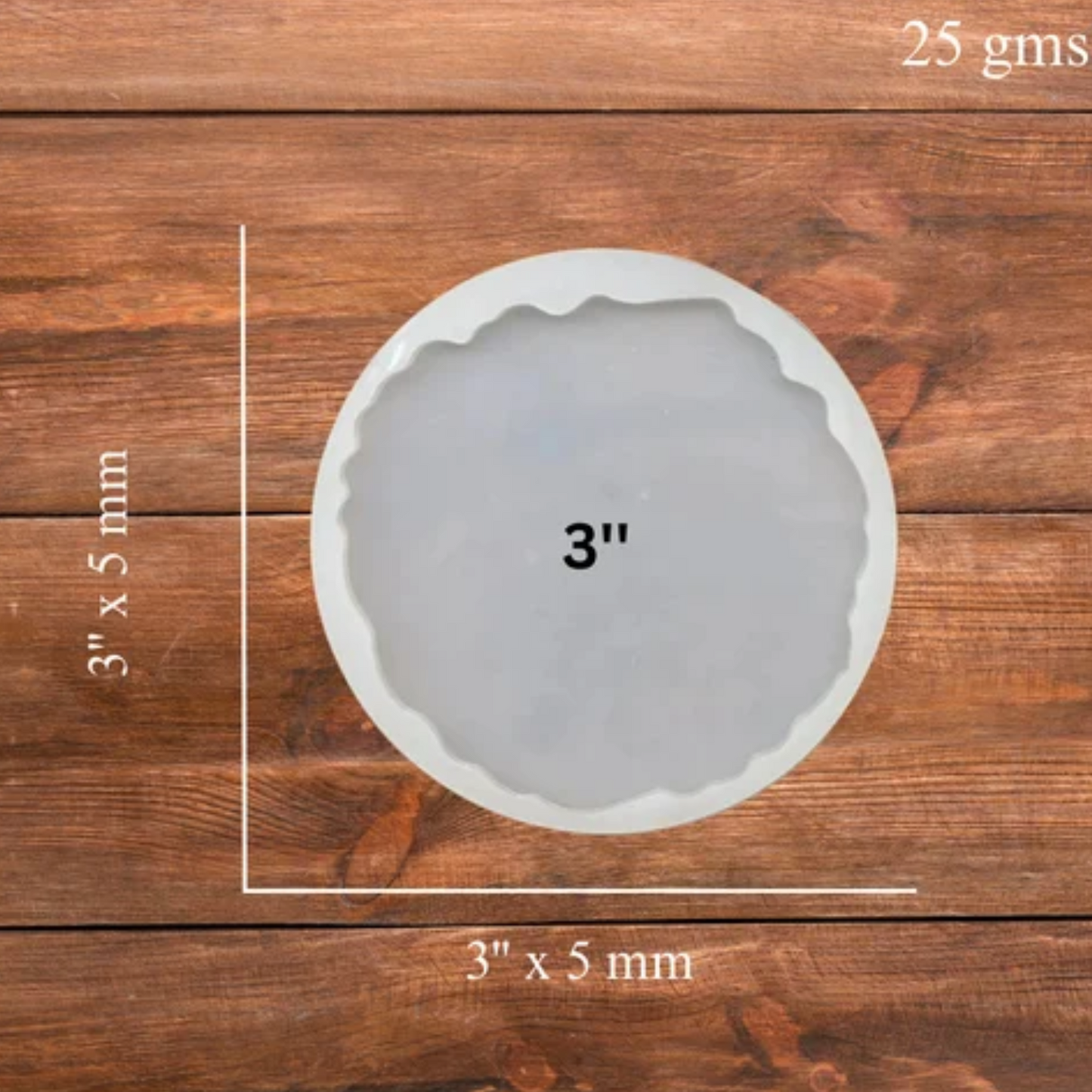 3" Agate Round  Silicone Resin Mold Art and Crafts