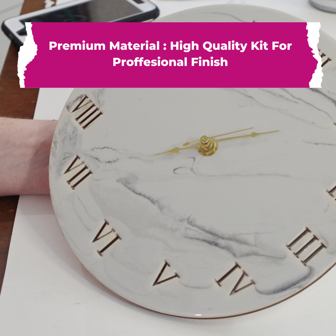 Resin Art Kit - Clock Making DIY (RESINKIT-20)
