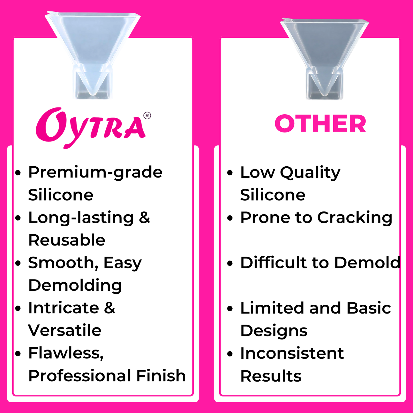 Pyramid Resin Art Mould Set of 3