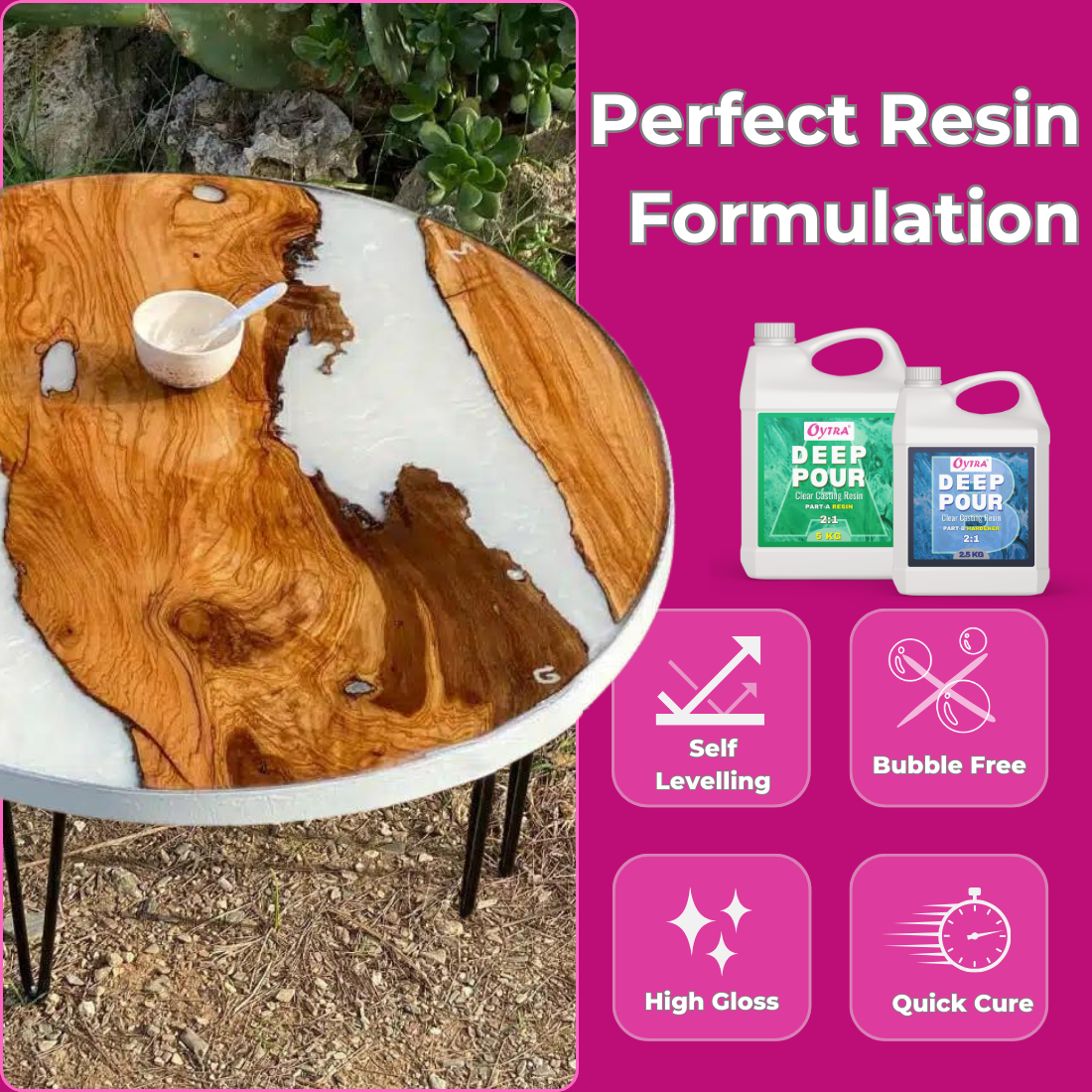60 Kg Deep Pour Casting Resin Wholesale Bulk Pack