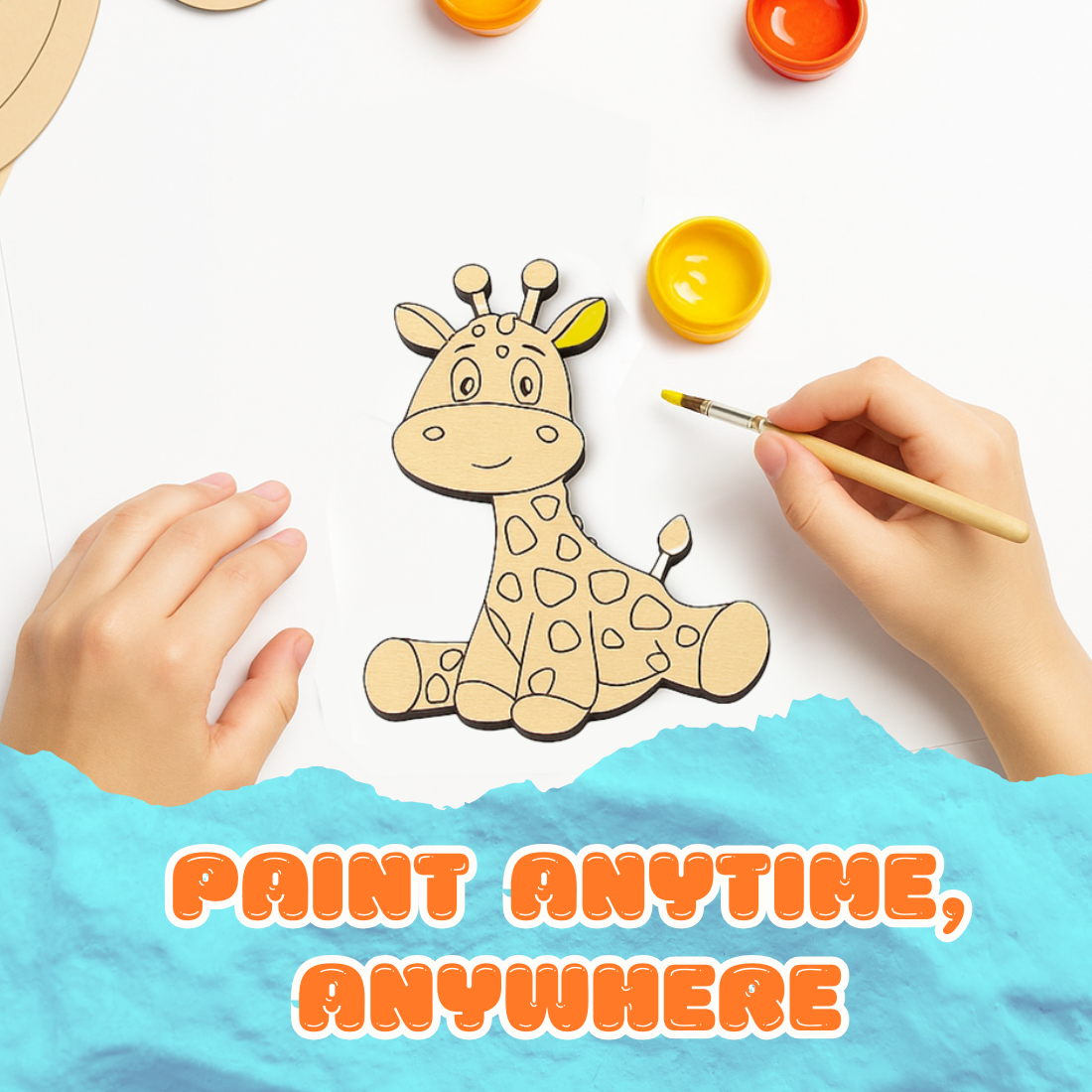 DIY MDF Giraffe Painting Kit for Kids