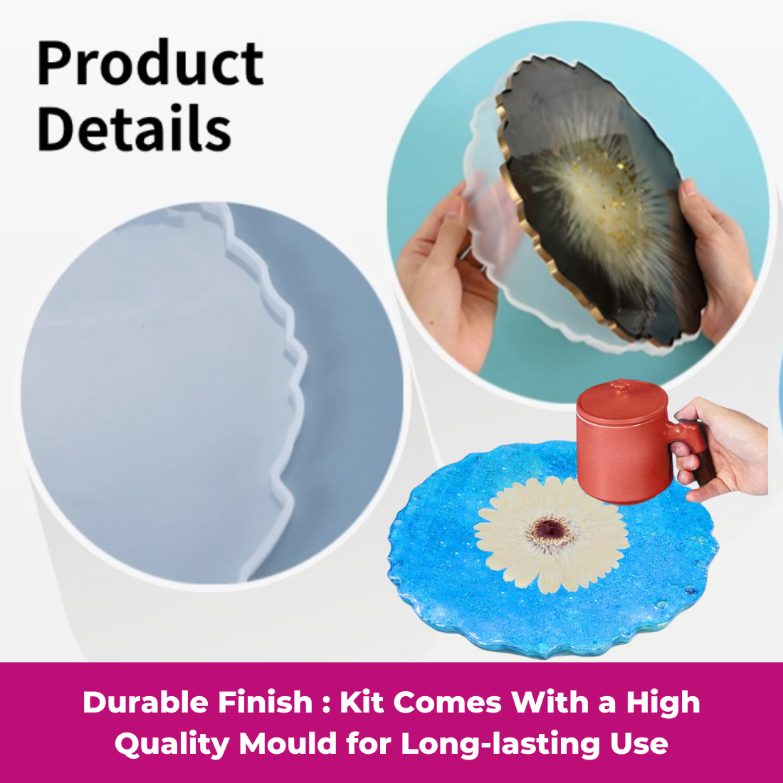 Resin Art Kit - Coaster Making (RESINKIT-32A8)