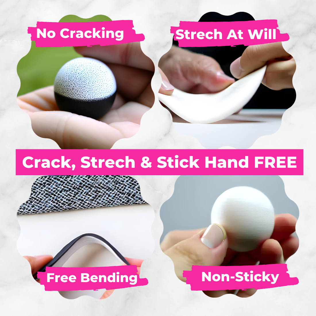 1 Kg White Polymer Clay