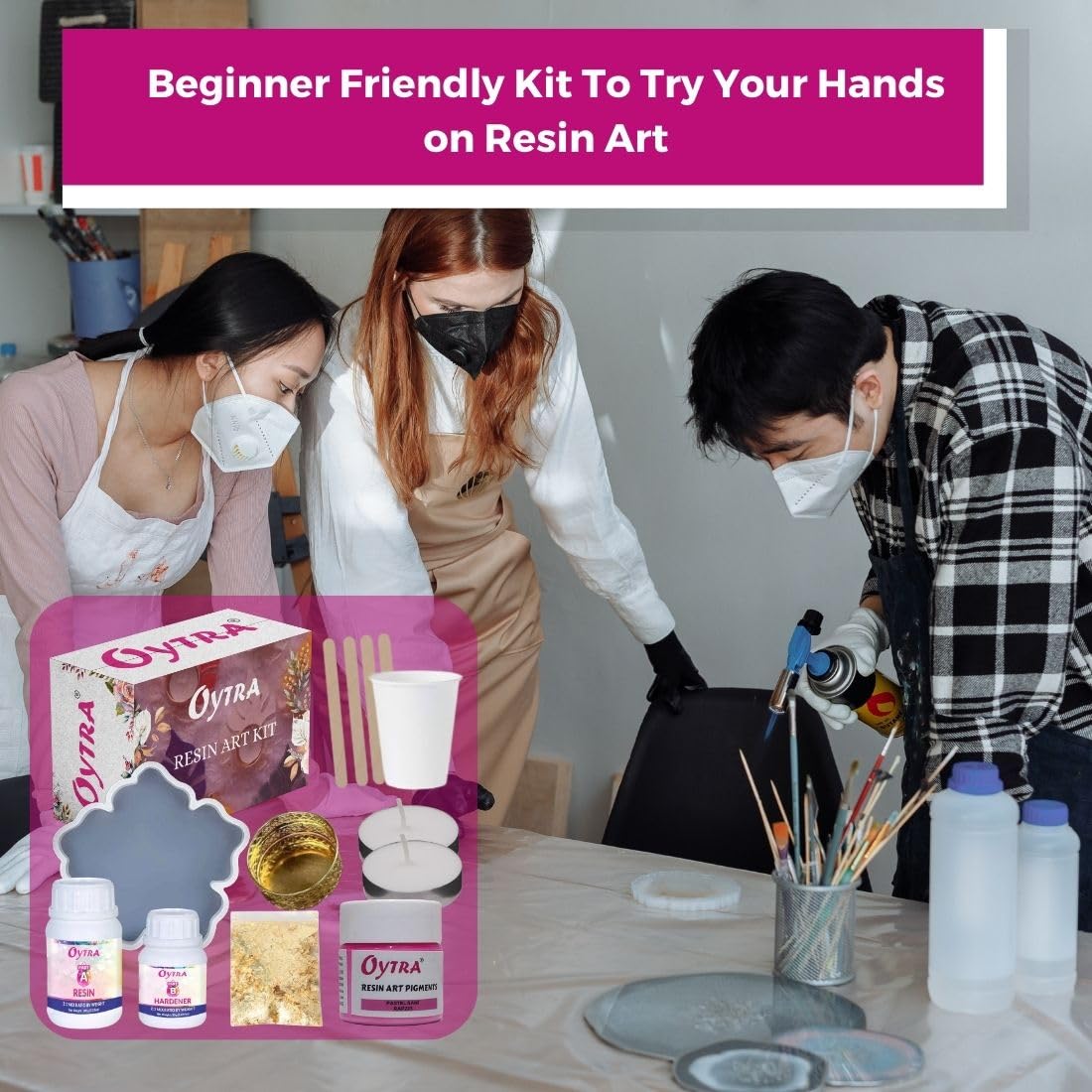 Resin Art Kit Combo - Home Decor Making ( RESINKIT-28 )