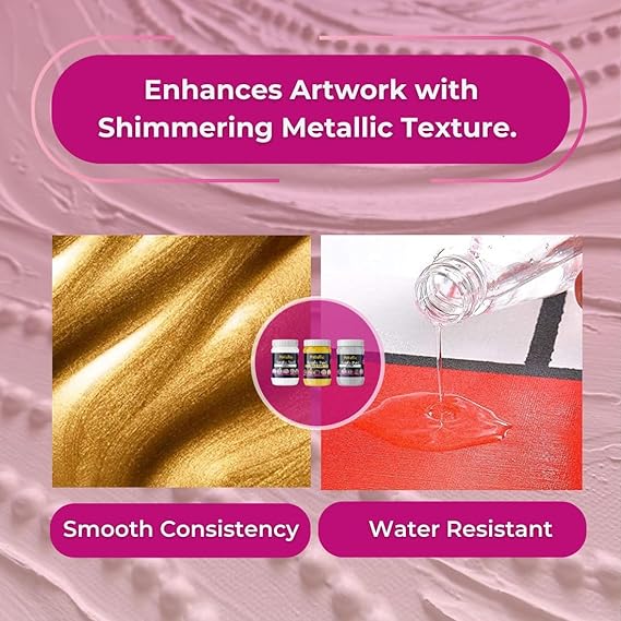 Oytra Metallic Acrylic Color Paint Metal Colours