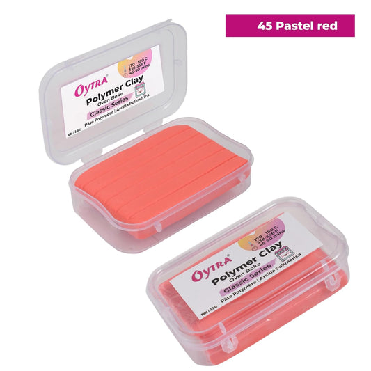 Polymer Clay Oven Bake 100 Gram (Pastel Red)