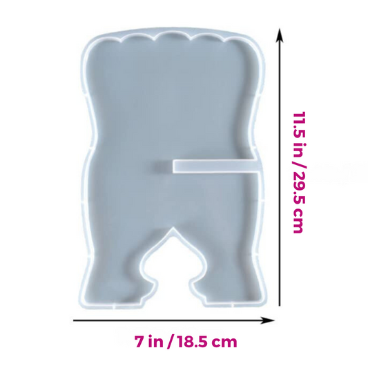 Big Book Stand Holder Resin Art Silicone Mold Set of 2