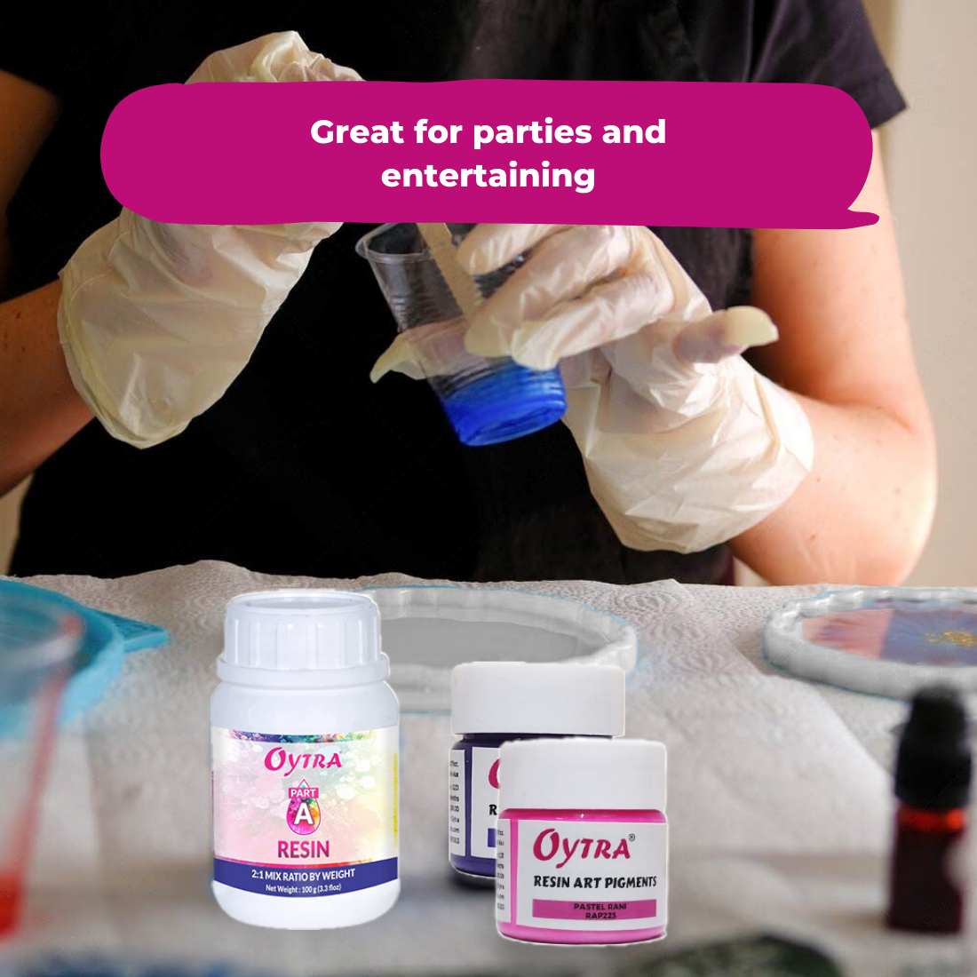 Resin Art Coaster Making Kit