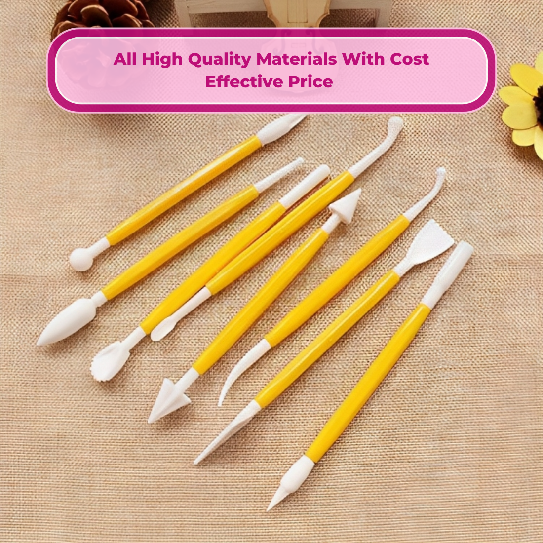Polymer Clay Kit 5 Colours with Tools