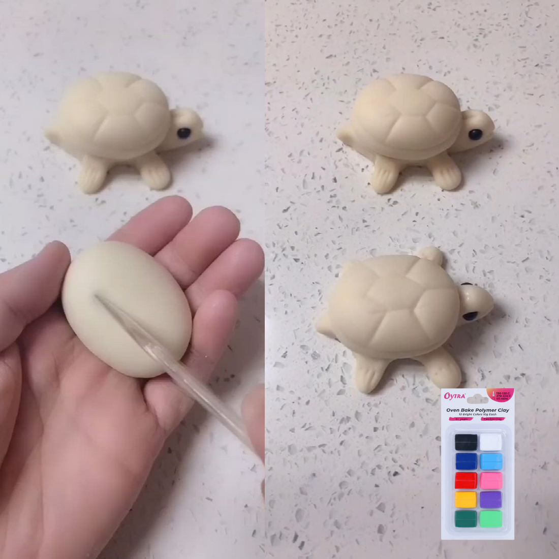 10 Color Bright Polymer Oven Bake Clay