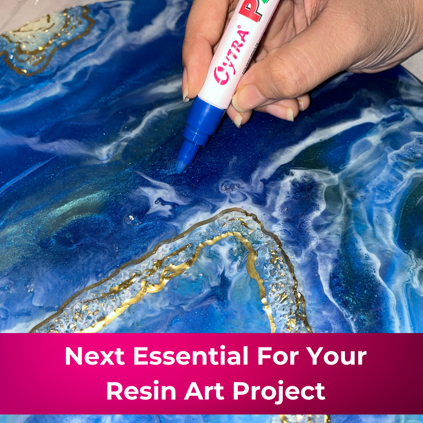 Red Paint Permanent Marker Pen Set of 6