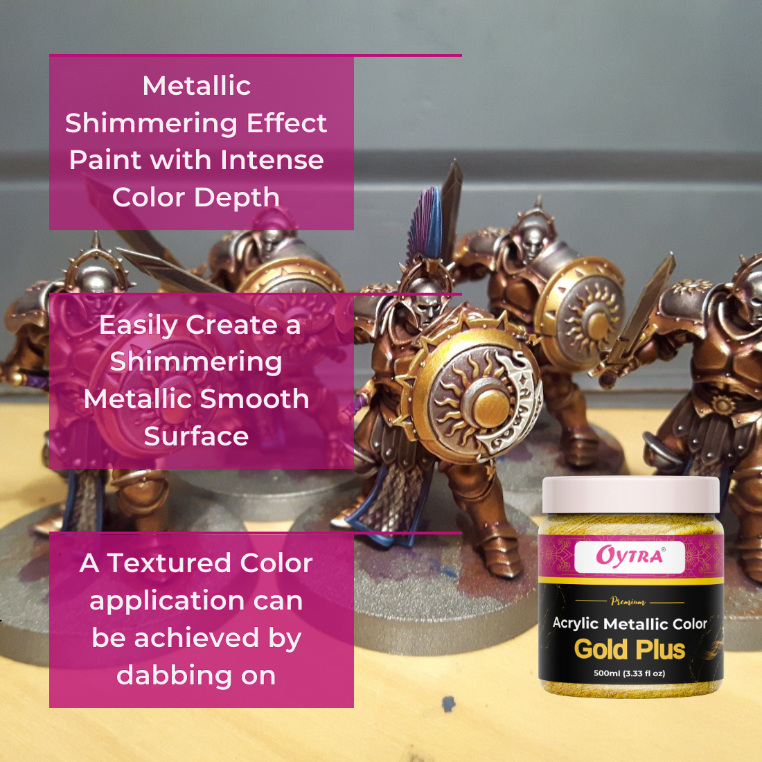 500 ml Gold Metallic Acrylic Color Paint
