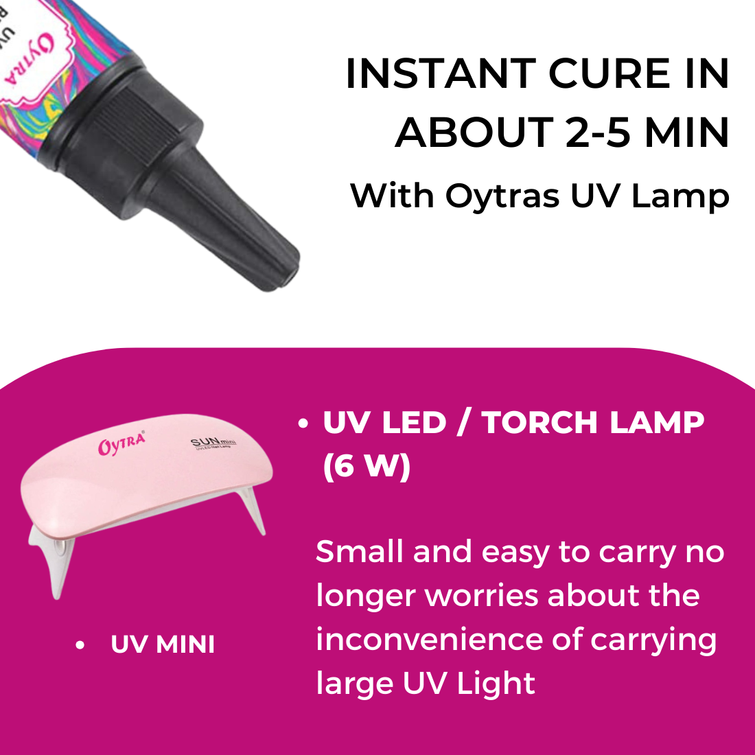 UV Resin Hard (25 Grams) and UV Lamp Combo