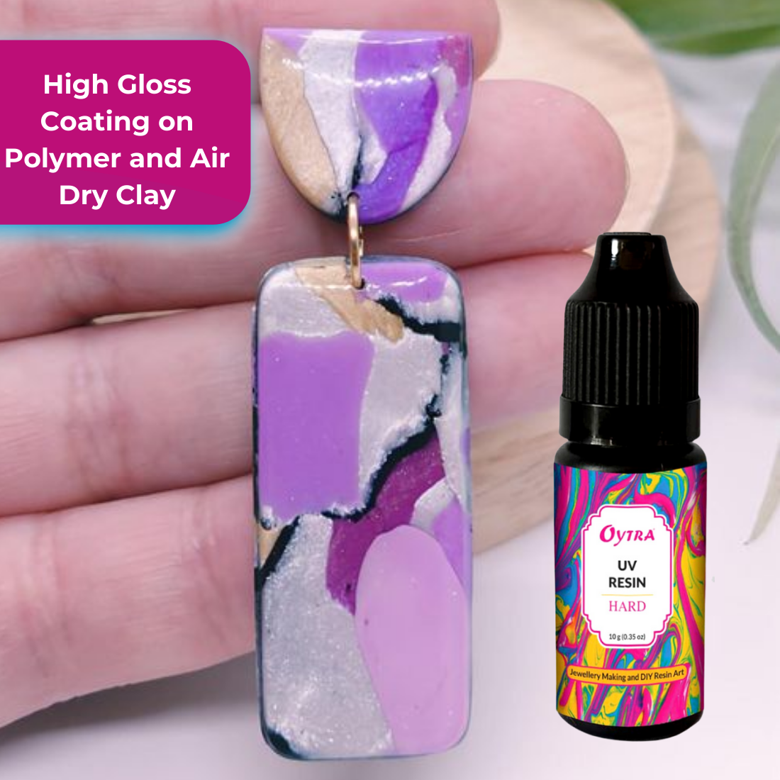 10 Grams UV Resin Hard and UV Lamp Combo