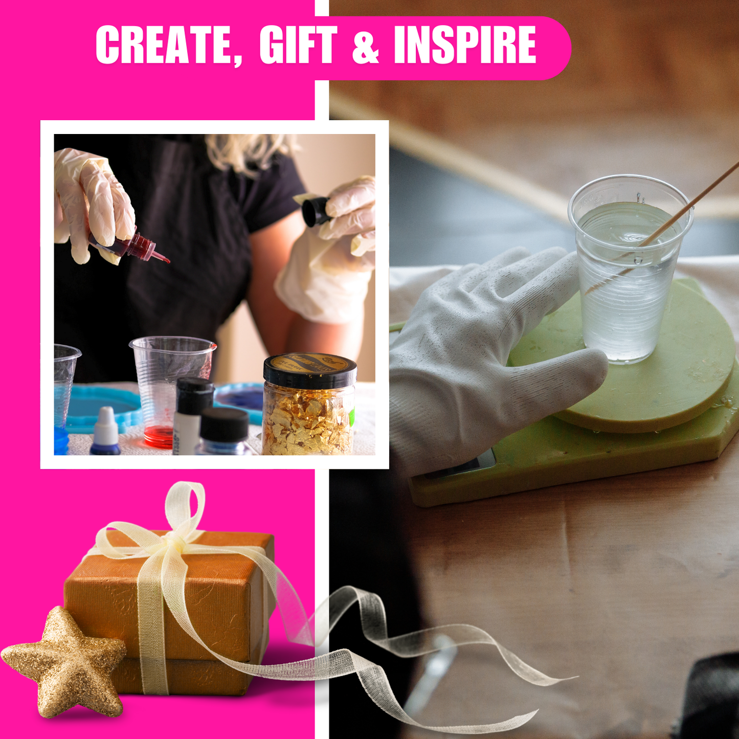 Pyramid Resin Art Mould Set of 3