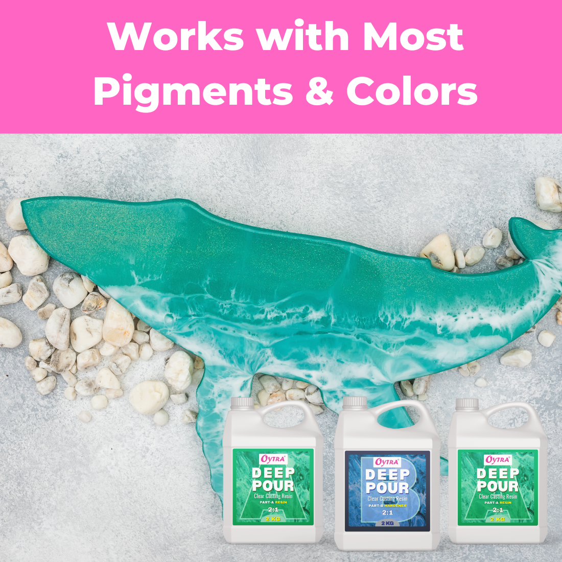 6KG 2:1 Deep Casting Resin for River Table Making