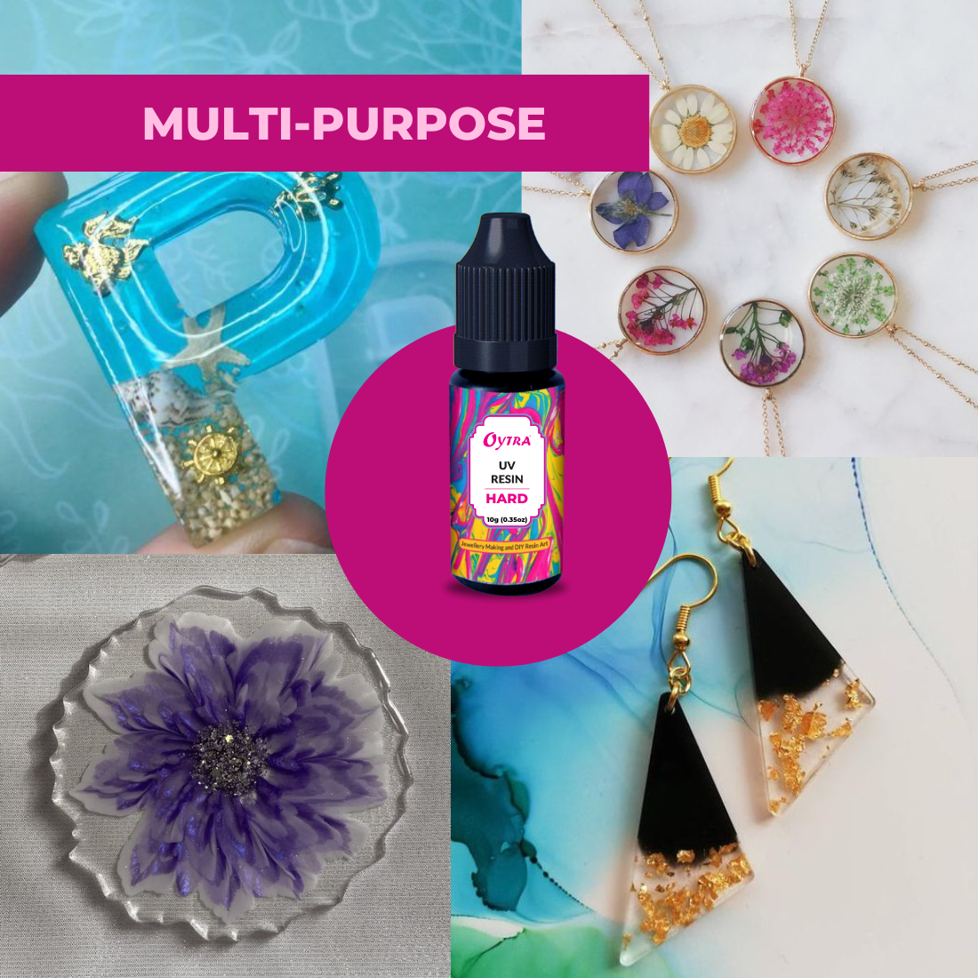 10 Grams x 4 Resin Hard for DIY Jewelry Craft