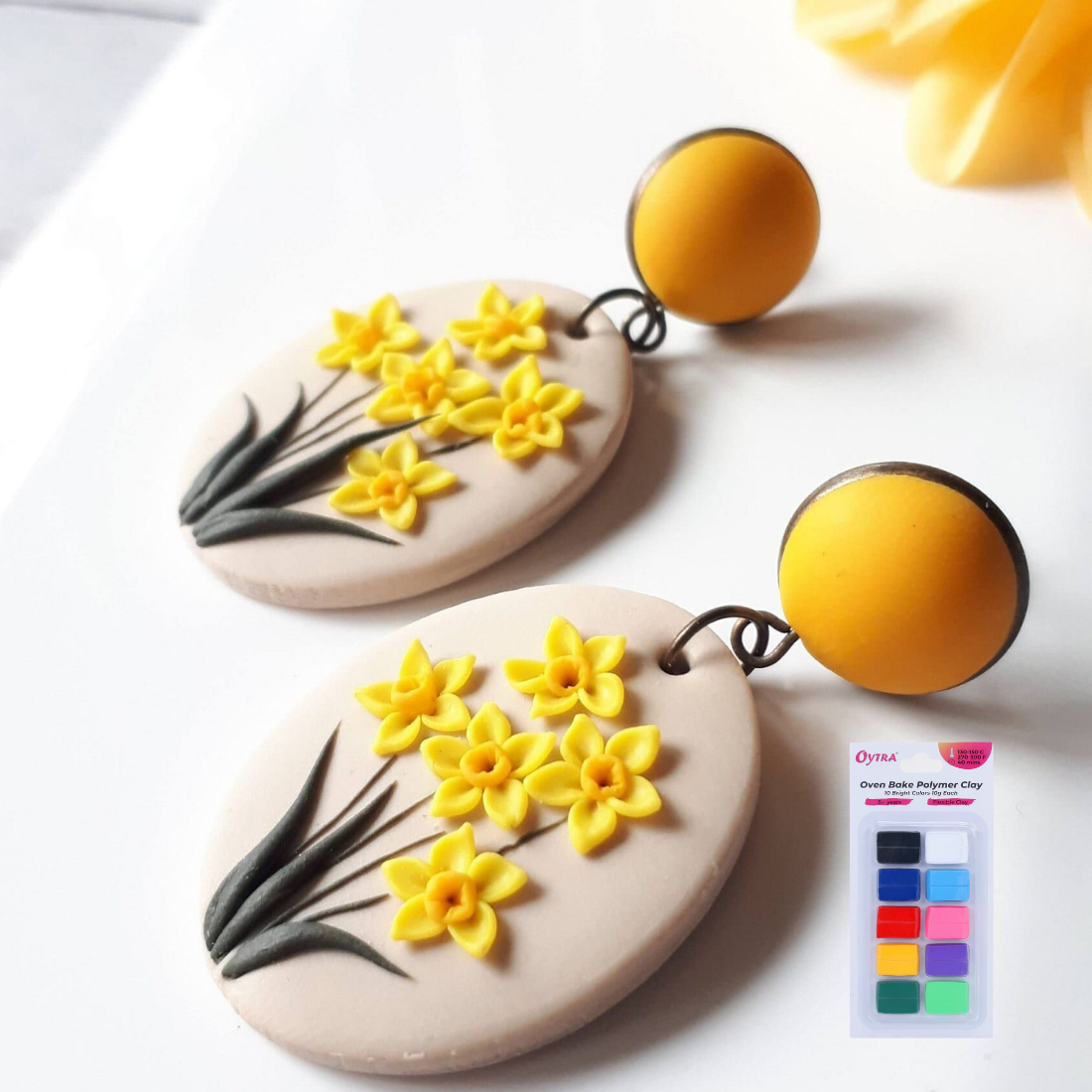 10 Color Bright Polymer Oven Bake Clay