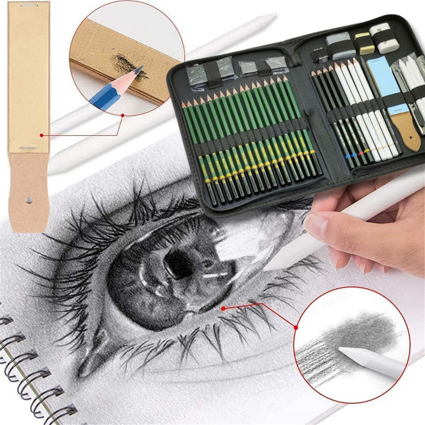 Pencils Drawing Kit 42 Pcs