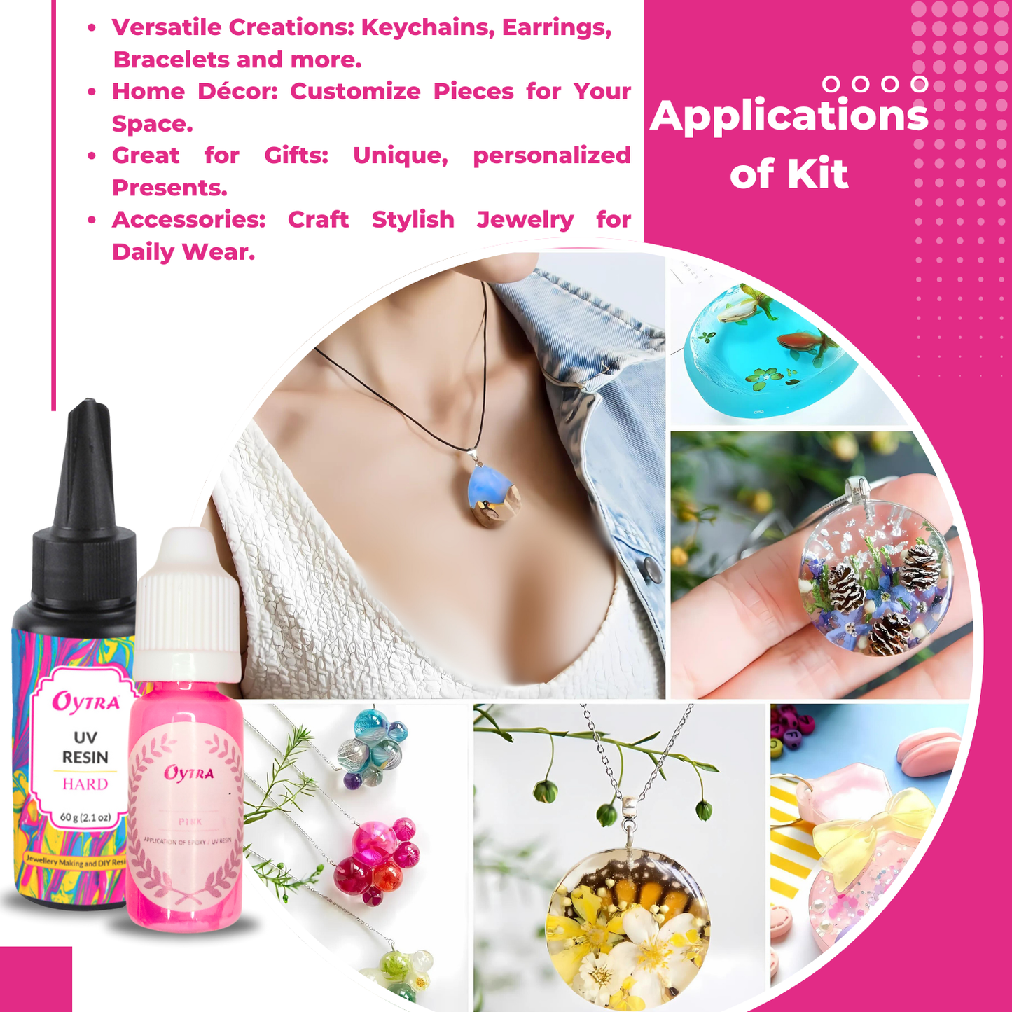 UV Resin DIY Jewelry Earring Making Kit 60g - image 8