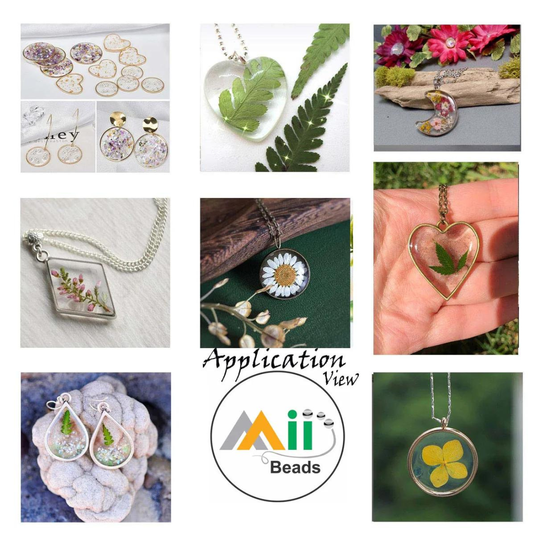 10-Piece Hollow Open Bezel Charms Frames