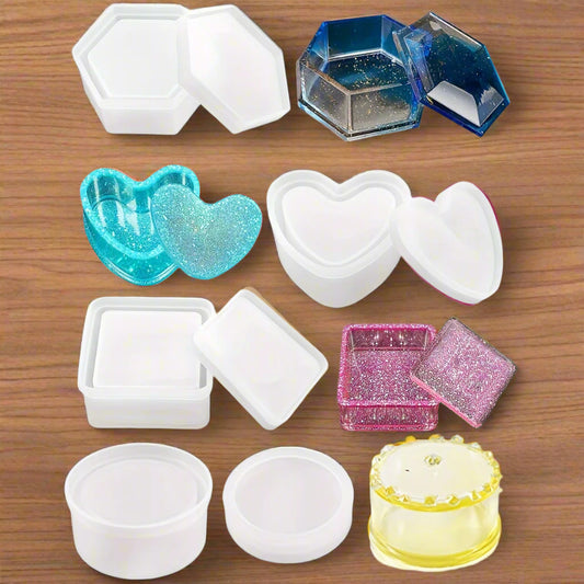 4 Pcs Gift Box Set Resin Mould SRN44