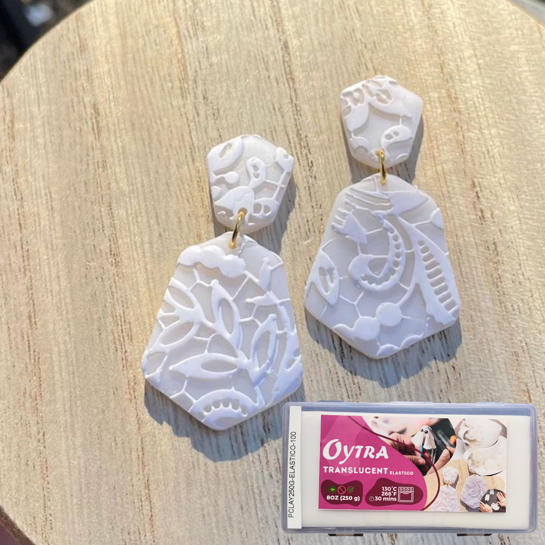 250g Translucent Polymer Oven Bake Clay Elastico Series