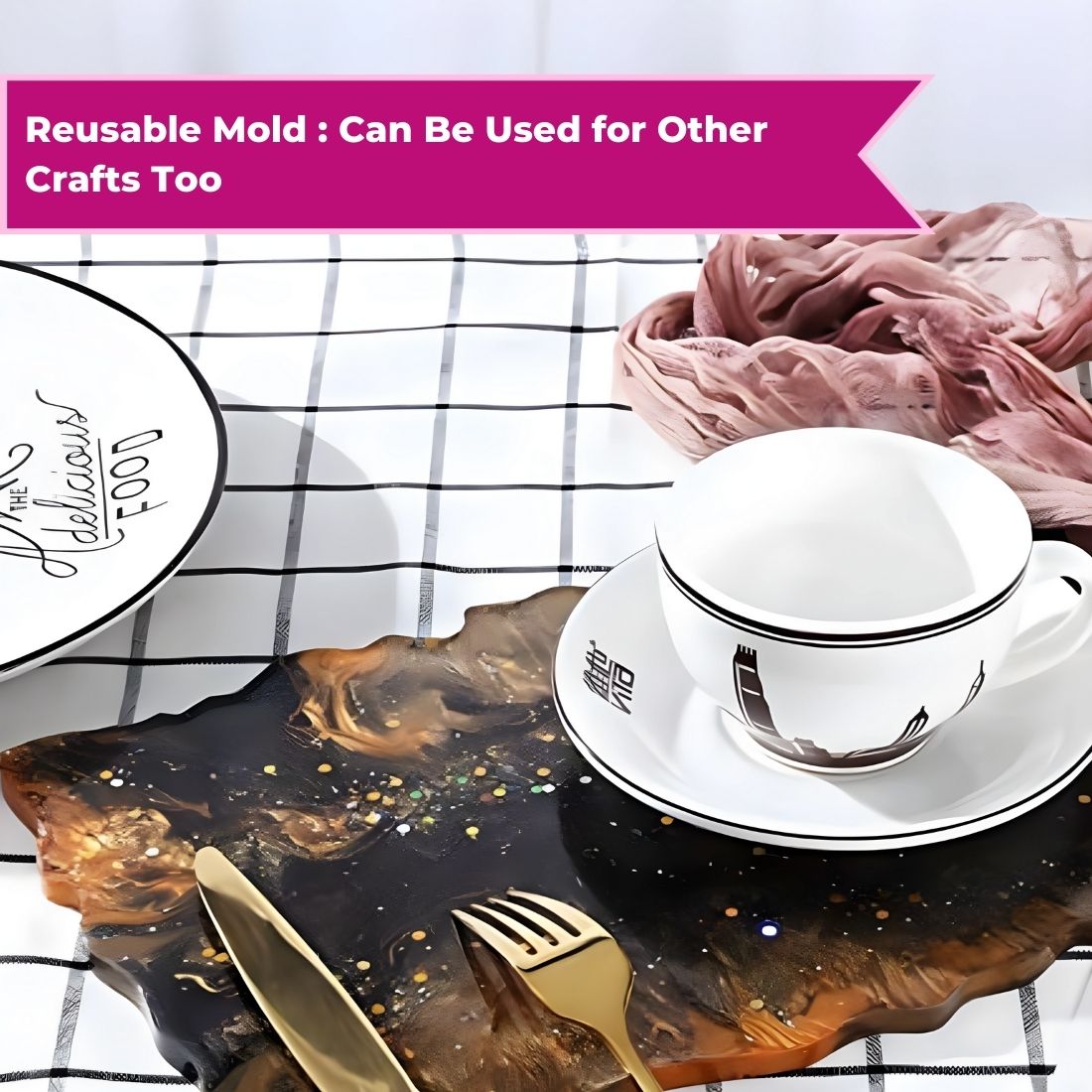 Resin Zigzag Tray Making Kit