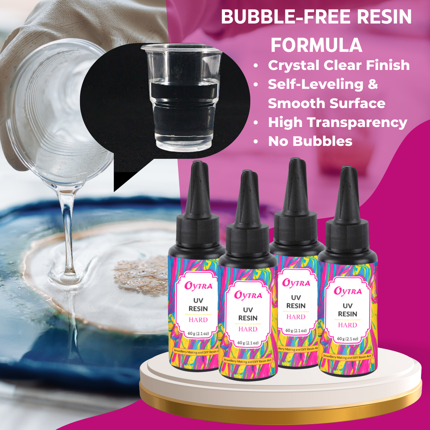 Oytra 240 Grams UV Resin Hard