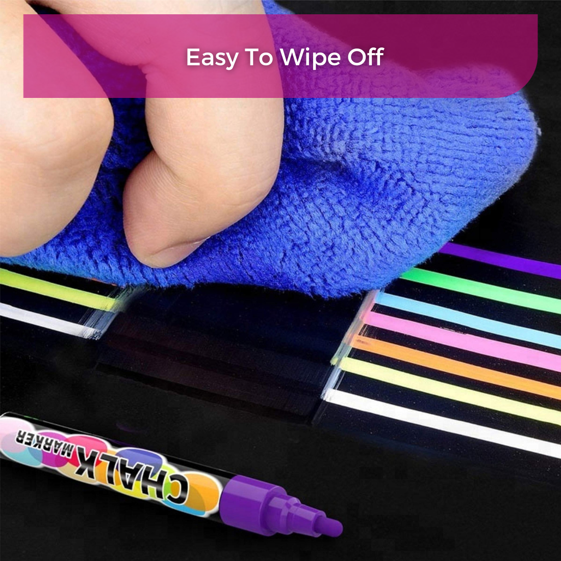 Vibrant Chalk Pens & Acrylic Sheet Set