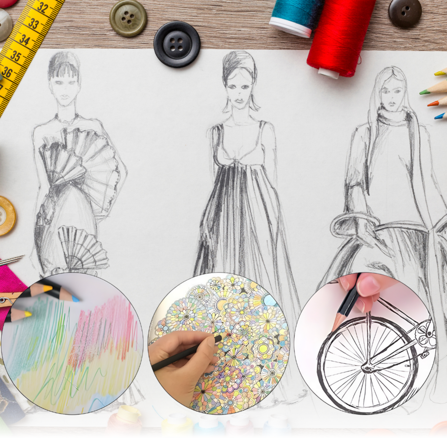 Pencils Drawing Kit 42 Pcs